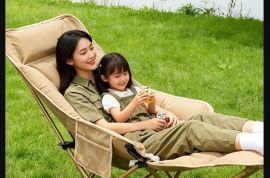 მსუბუქი პორტატული გარე სკამი, რეგულირებადი დასაკეც