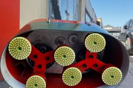 ბაზალტის სახეხი აპარატი მტვერსასრუტით