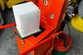 ბაზალტის სახეხი აპარატი მტვერსასრუტით