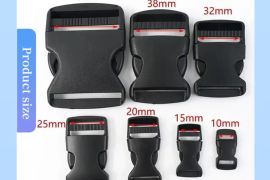 25ც კომპლექტი ჩანთის გვერდითი პლასტმასის ბალთები, 