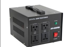 ძაბვის ტრანსფორმატორი  1000W, AC 110V-დან 220V-მდე