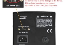 ძაბვის ტრანსფორმატორი  1000W, AC 110V-დან 220V-მდე