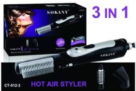 ✅️ Sokany CT-512-3 თმის საშრობი და სთაილერი. ✅️ სი