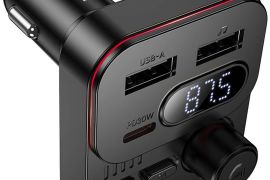 ავტომობილის FM მოდულატორი BOROFONE BC61 Ocean PD 3