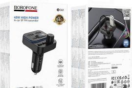 ავტომობილის FM მოდულატორი BOROFONE BC61 Ocean PD 3