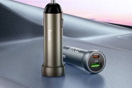 მანქანის დამტენი hoco Z54A Prosperous 48W მეტალის 