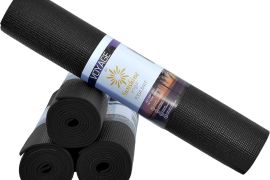   ✅ Fitness Foam / Yoga Mat (Black & Gray) Per