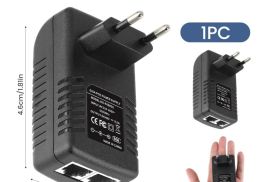 CCTV უსაფრთხოების მეთვალყურეობა POE კვების წყაროს 