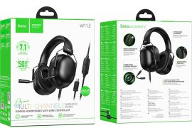 გეიმინგ ყურსასმენი hoco W113 Dynamic 7.1 მოცულობით