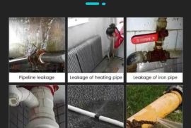 წყლის გაჟონვის დეტექტორი, ხმის აღმომჩენი, მილების,