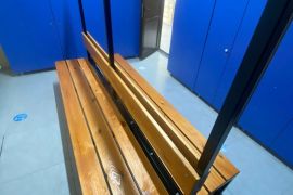 სპორტ დარბაზის გასახდელების სკამი