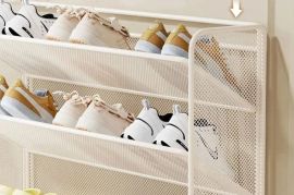 კარზე დასამონტაჟებელი ფეხსაცმლის კარადა, ბურღვის გ