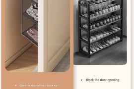 კარზე დასამონტაჟებელი ფეხსაცმლის კარადა, ბურღვის გ