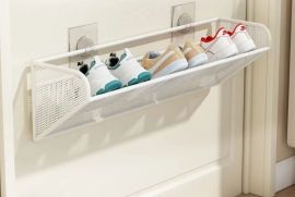 კარზე დასამონტაჟებელი ფეხსაცმლის კარადა, ბურღვის გ