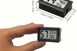 ✅ ჰიდრომეტრი/თერმომეტრი- ჰაერის ტემპერატურის და ტე