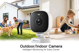 Vimtag-ის 4MP გარე უსაფრთხოების კამერა 2.5K, 2.4G/