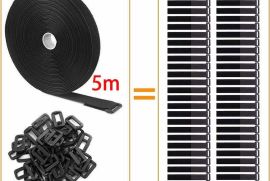 5M Velcro-ს თასმები, მრავალჯერადი ნეილონის შესაკრა