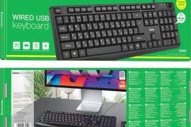 სადენიანი კლავიატურა hoco GM60 Cool USB რუსული და 