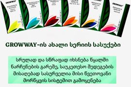 გროუვეი NPK181818 წყალში ხსნადი კრისტალური სასუქი