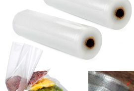 ✅✅ საკვების ვაკუუმის ცელოფნები. რულონის სიგანე: 20
