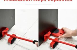 ავეჯის ამწევი 4 ბორბლიანი რეგულირებადი გადასაადგილ