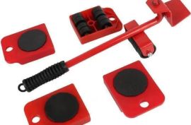 ავეჯის ამწევი 4 ბორბლიანი რეგულირებადი გადასაადგილ