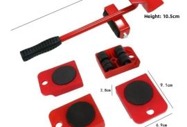 ავეჯის ამწევი 4 ბორბლიანი რეგულირებადი გადასაადგილ