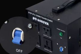 ძაბვის ტრანსფორმატორი  3000W, AC 110V-დან 220V-მდე