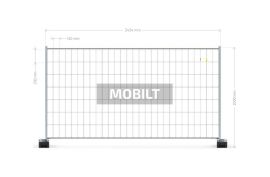 ღობე დროებითი ღობე ჯებირი გაქირავება