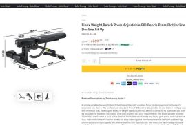 სავარჯიშო რეგულირებადი სკამი