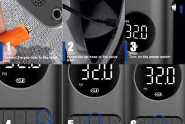 ✅ ჰაერის კომპრესორი, Power Bank. პორტატული, USB და