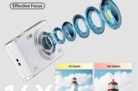 4K 48mp Digital Camera 64gb 2x Battery ( white )