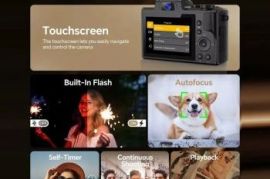 Digital Camera 8K Autofocus Photography 64gb 2x ba