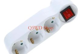 დამაგრძელებელი , კედლის 3 სოკეტი ევროპული, დენის ა