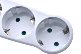 დამაგრძელებელი , კედლის 3 სოკეტი ევროპული, დენის ა