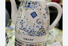 ✅ sokany კერამიკული ელექტრო ჩაიდანი. მოცულობა 1,5 