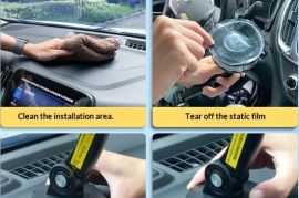 360°-იანი მბრუნავი უნივერსალური ავტომობილის ტელეფო