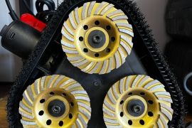 ბეტონის მოსახეხი ბარგალკა მტვერსასრუტით