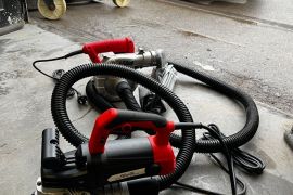 ბეტონის მოსახეხი ბარგალკა მტვერსასრუტით