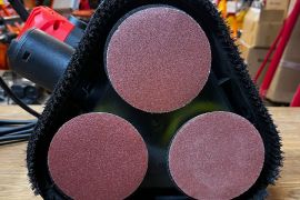 ბეტონის მოსახეხი ბარგალკა მტვერსასრუტით