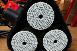 ბეტონის მოსახეხი ბარგალკა მტვერსასრუტით