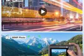 Digital Camera 8K HD Video Camera 64Gb 2x battery 