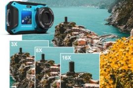 4k Waterproof Action Camera 64GB 2x Battery