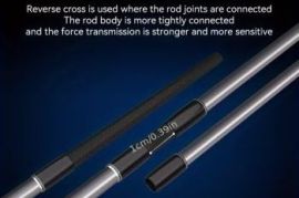 KINGDOM 2-Section Universal 2.28M Casting Lure Rod