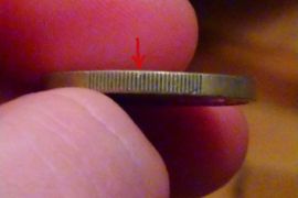 იყიდება ქარხნული წუნის  მქონე მონეტა(mint error coin)-1ევრო