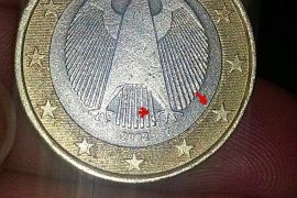 იყიდება ქარხნული წუნის  მქონე მონეტა(mint error coin)-1ევრო
