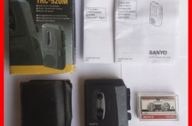 მინი დიქტოფონი Sanyo TRC-520M მაგნიტოფონი ხმის ჩამწერი მიკროკასეტა Sony Japan mini Voice Recorder Sanyo TRC-520M dictaphone microcassette Sony мини диктофон магнитофон Sanyo TRC-520M микрокассета Sony