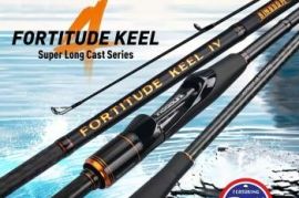 KINGDOM 2-Section Carbon Fiber Lure 2.4 Casting Fishing Rod