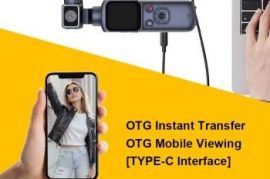 4K Action Rotating Pocket Vlogging Camera 64GB ( Black )
