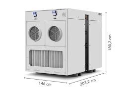 Dantherm TTR 13500 – 1,790 კგ/24 სთ სამრეწველო საშრობი ნესტგამწოვი – ნესტის ამომშრობი ნესტის ამომშრობი – საშრობი – ტენის ამომშრობი